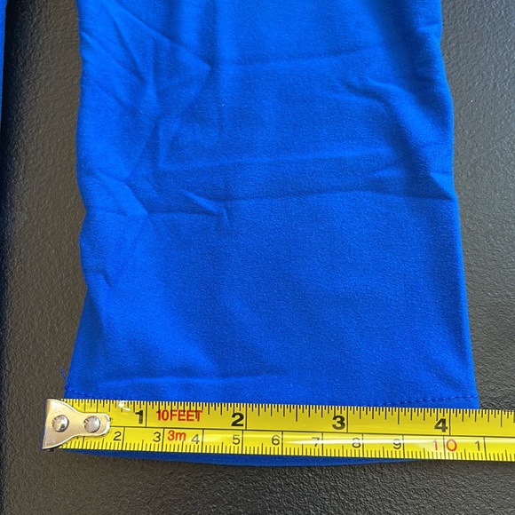 BLUE NEW MIX LEGGINGS.   ONE SIZE.  STRETCH SOUBLE STRETCHED - Picture 6 of 7